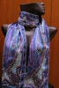 Exclusive Satin Crepe and Wool Pure Silk Stoles